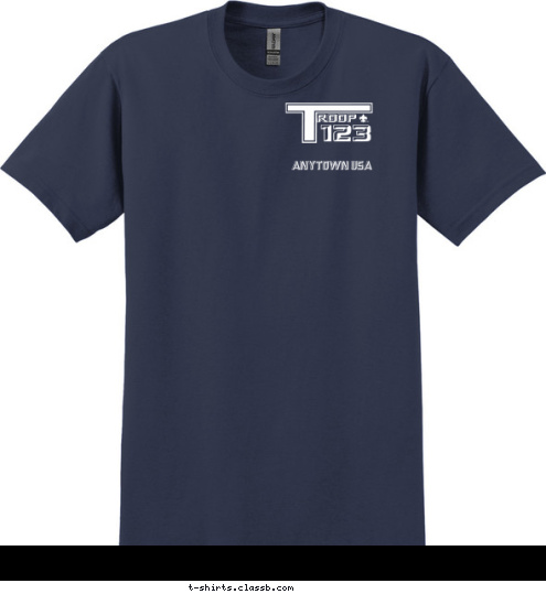 B 123 ANYTOWN USA T-shirt Design SP566