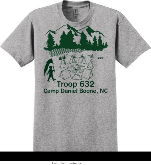 T-shirt Design Troop 632 Camp Daniel Boone 