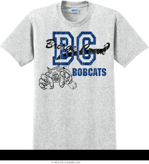 GATORS GATORS Bridge Creek BOBCATS BC T-shirt Design 