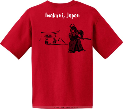 Iwakuni, Japan Iwakuni, Japan Cub Scout Pack 77 T-shirt Design 