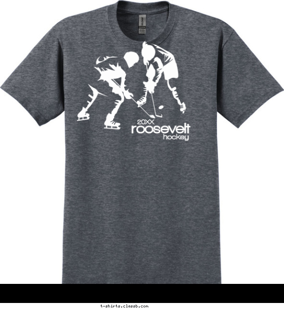 Stylized Hockey Design T-shirt Design