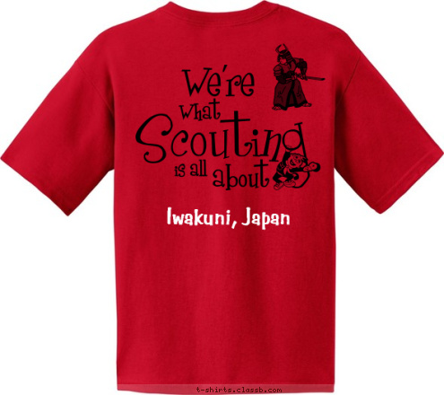 Iwakuni, Japan Iwakuni, Japan Cub Scout Pack 77 T-shirt Design 