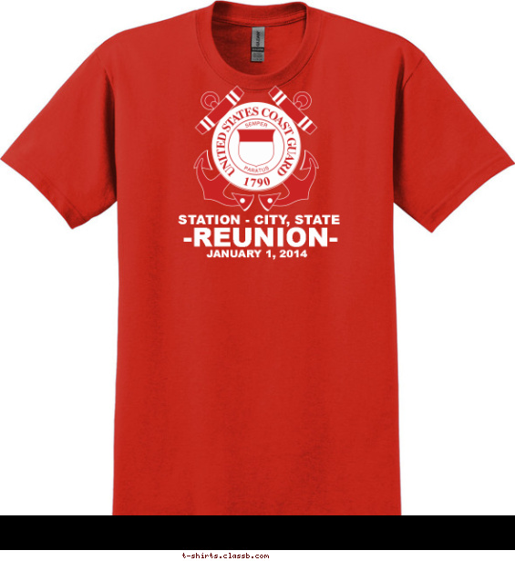 US Coast Guard Reunion Shirt T-shirt Design