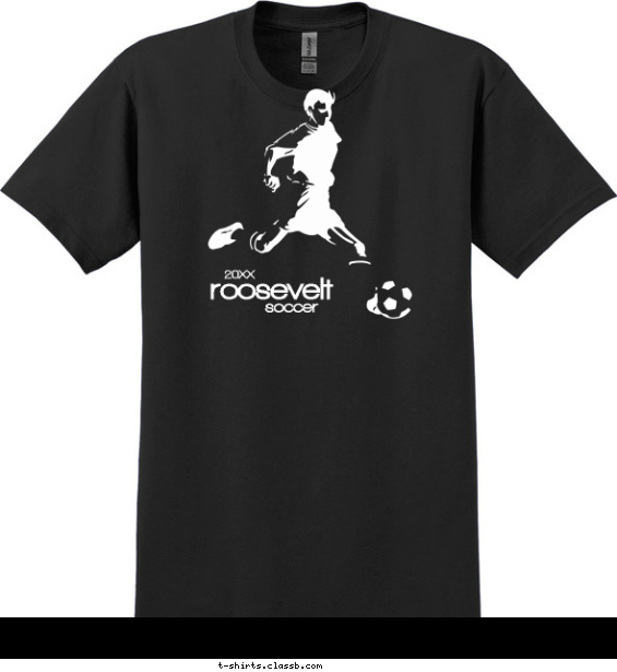Stylized Soccer Design T-shirt Design