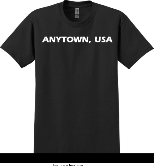 ANYTOWN, USA T-shirt Design 