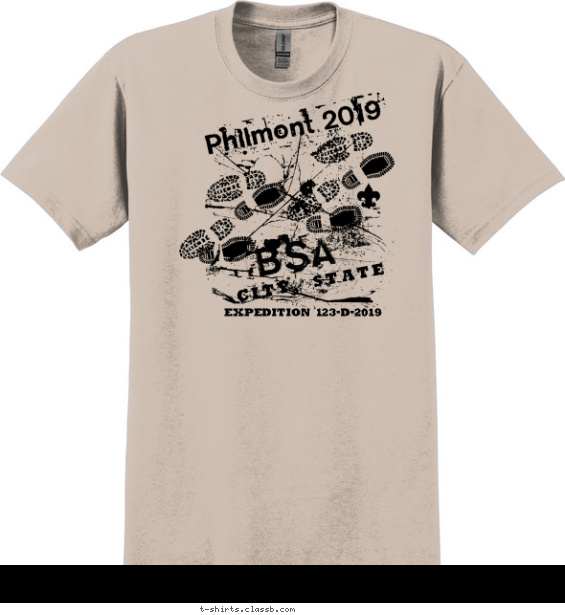 BSA Philmont Foot Prints Shirt T-shirt Design