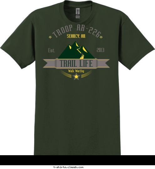 T-shirt Design Mnt Trail, Verse on Back