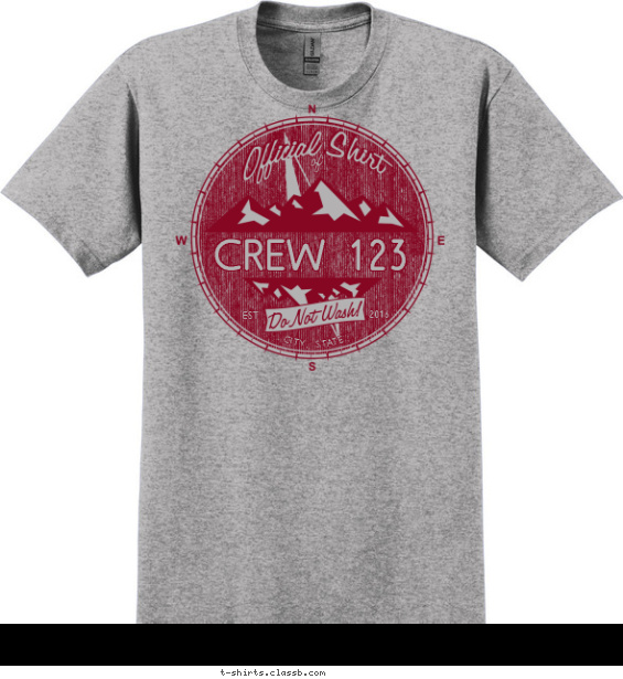 Official Shirt of Crew.. T-shirt Design