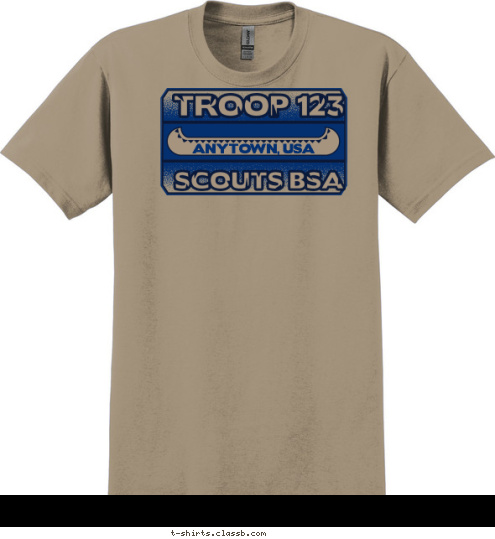 BOYSCOUTS TROOP 123 ANYTOWN, USA T-shirt Design SP2509