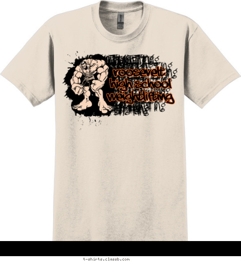 Weightlifting High School Roosevelt T-shirt Design SP1038