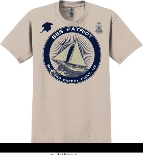 T-shirt Design Sea scouts logo for ship 343