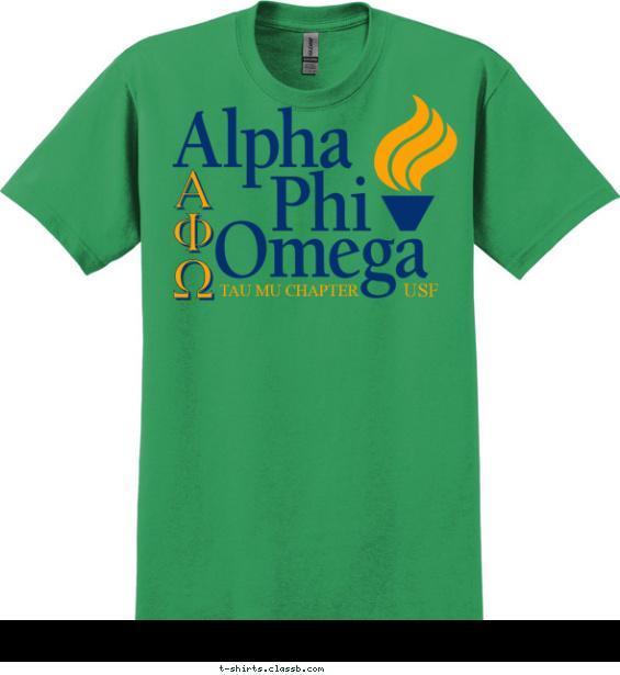 Alpha Phi Omega Torch T-shirt Design