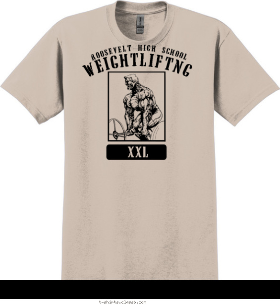XXL Power Lifting T-shirt Design