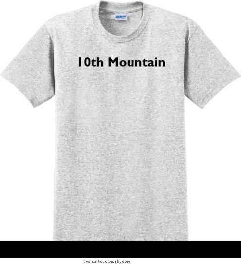 10th Mountain T-shirt Design 