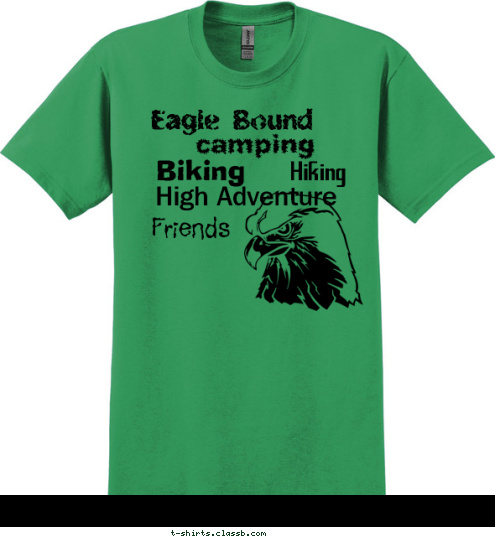 Boy Scouts Friends High Adventure Biking camping Hiking Eagle Bound Troop 832 T-shirt Design 