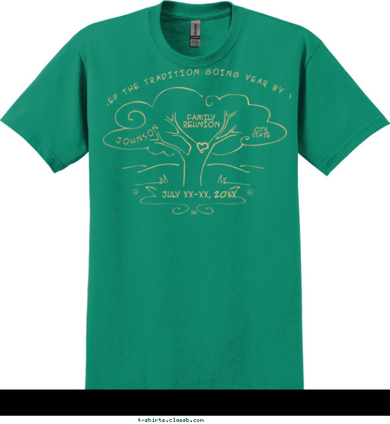Animated Family Tree Shirt T-shirt Design
