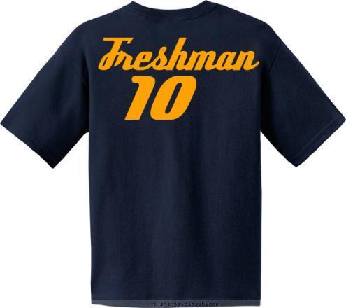 Freshman 10 Miami Trumpet Line Stay Classy Miami High T-shirt Design 