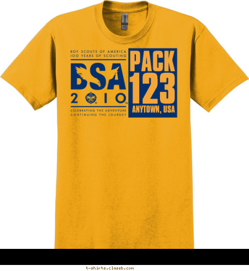 PACK
 123 ANYTOWN, USA T-shirt Design SP2179