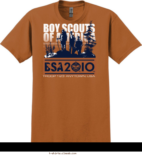 TROOP 123  ANYTOWN, USA T-shirt Design SP2659