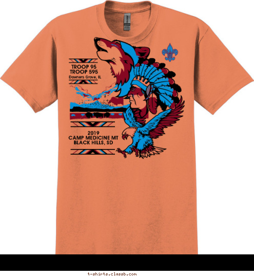 T-shirt Design 2019 - TR95 Summer Camp - Orange