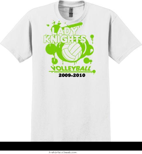 Junior High New Text 2009-2010 Lady Knights T-shirt Design 