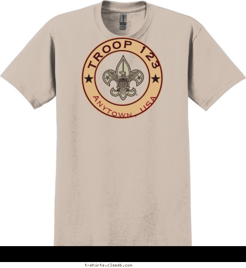 Anytown, USA TROOP 123 T-shirt Design 