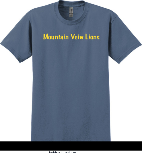 New Text Mountain Veiw Lions T-shirt Design 