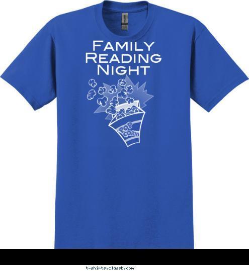 Iroquois West Elementary School Gilman and Danforth Family Reading Night T-shirt Design 