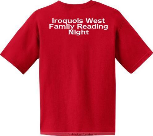 Iroquois West Family Reading Night A Good Book! Pop Open T-shirt Design 