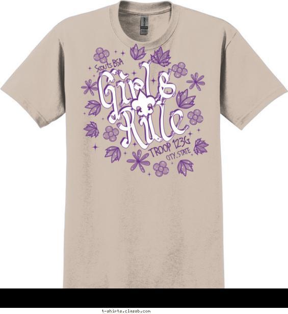 Girls Rule! T-shirt Design