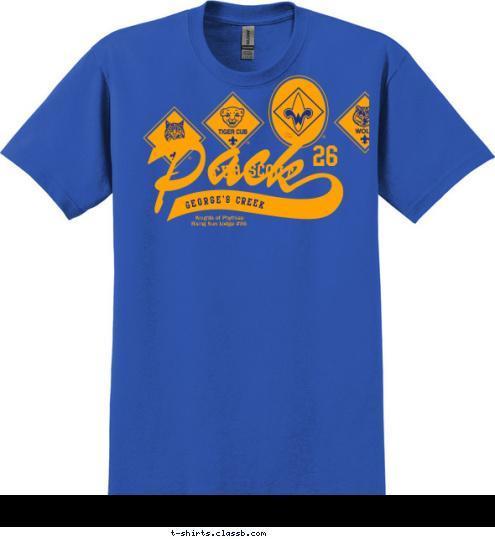 Knights of Phythias
Rising Sun Lodge #86 TM George's Creek   26 CUB SCOUT T-shirt Design 