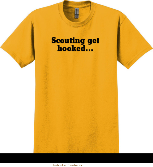 Scouting get hooked... Scouting get hooked... Scouting get hooked... Scouting get hooked... T-shirt Design 