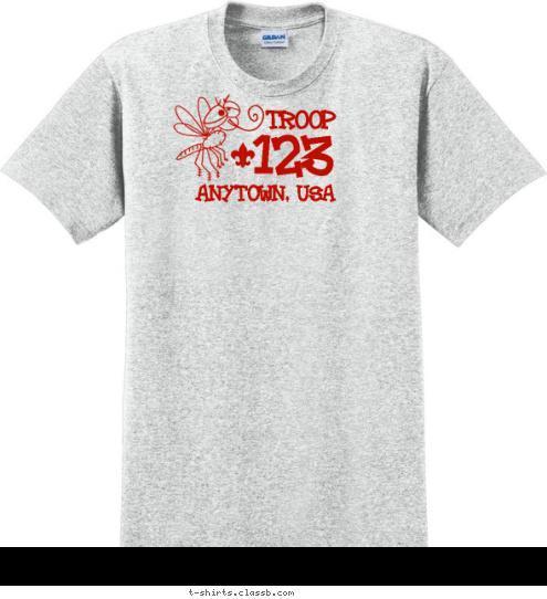 ANYTOWN, USA 123 TROOP T-shirt Design SP424