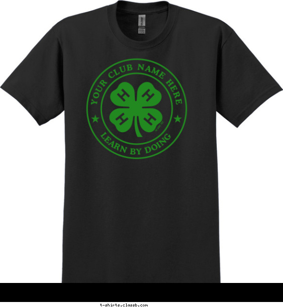 4-H Logo Circle T-shirt Design