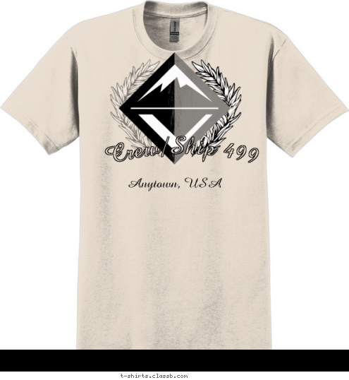 Anytown, USA Crew/Ship 499 T-shirt Design 