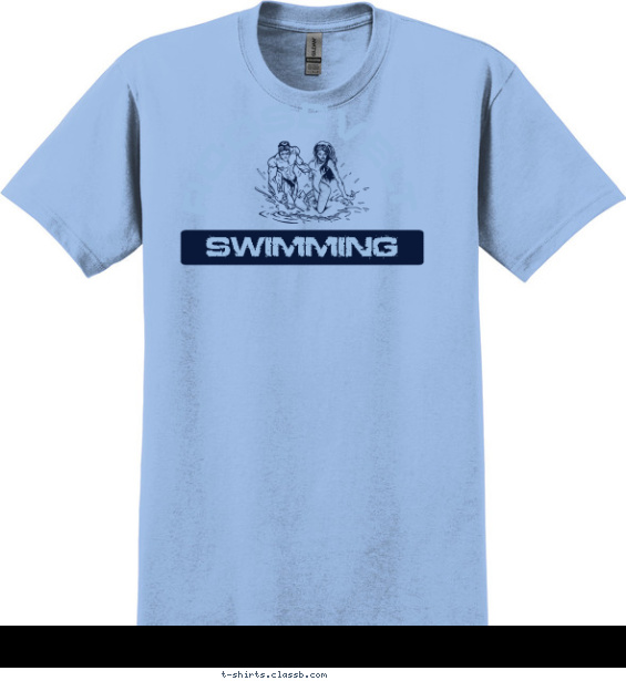 Swimming T-shirt Design