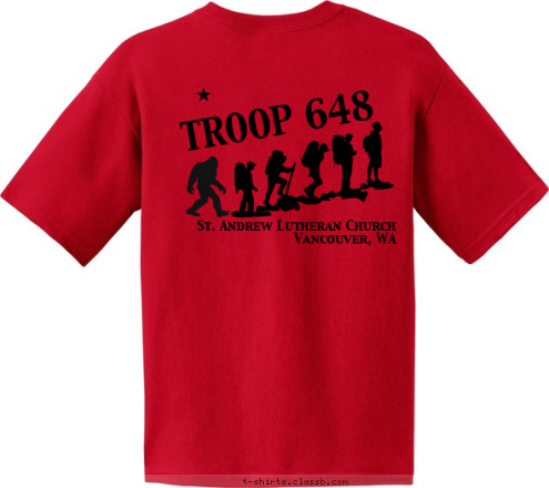 T-shirt Design Troop 648 C