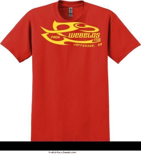 158 Jefferson, GA PACK WEBELOS T-shirt Design 