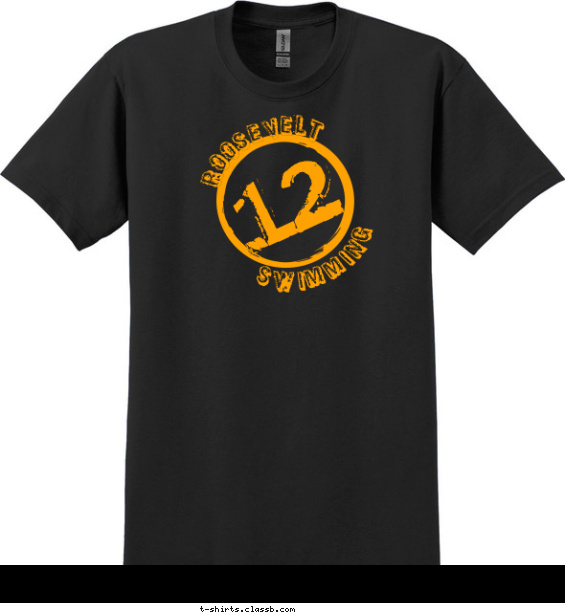 Swim Team Year T-shirt Design