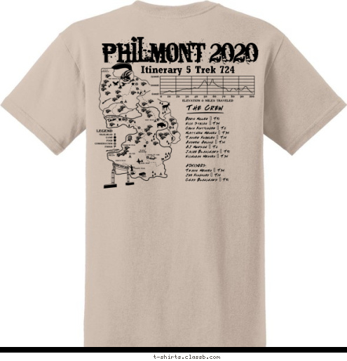 T-shirt Design Philmont 2020 Crew 3