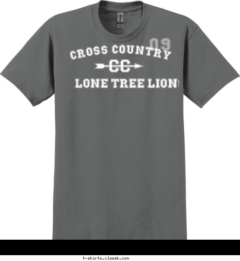 LONE TREE LIONS CROSS COUNTRY 09 T-shirt Design 