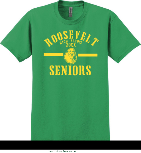 SENIORS 2012 HIGH SCHOOL ROOSEVELT T-shirt Design SP1075