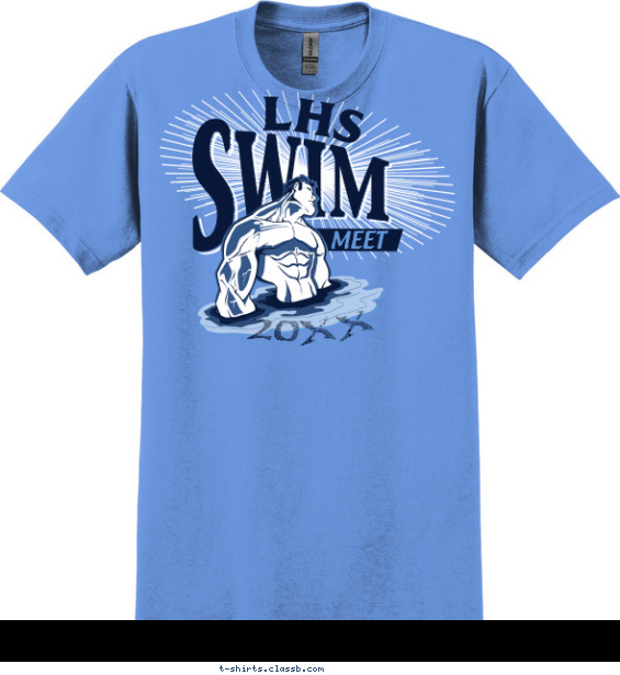 Swim Team Spotlight T-shirt Design