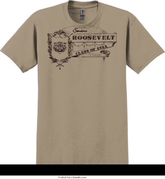Woodcut Senior Shirt T-shirt Design