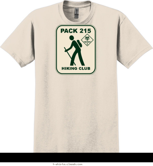 HIKING CLUB PACK 215 T-shirt Design 