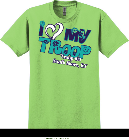 Troop 915
South Shore, KY TROOP I    my T-shirt Design troop 915