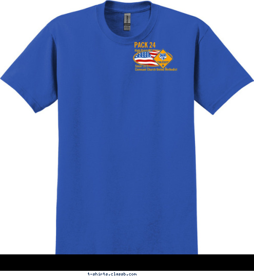 New Text Since 1979
Covenant Church United Methodist High Point, NC PACK 24 T-shirt Design 