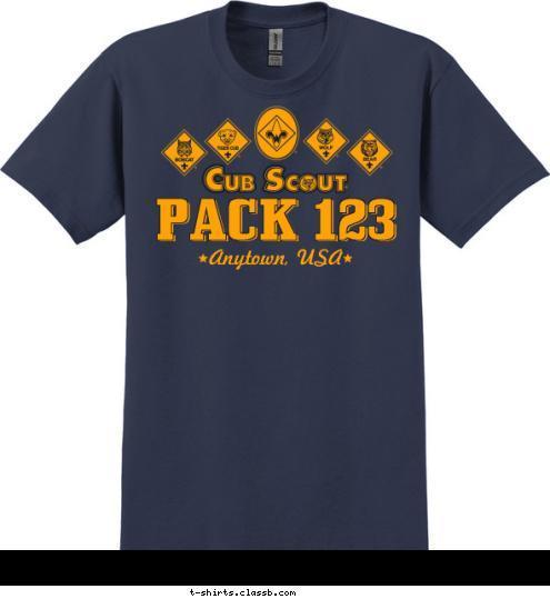 Anytown, USA PACK 123 T-shirt Design 