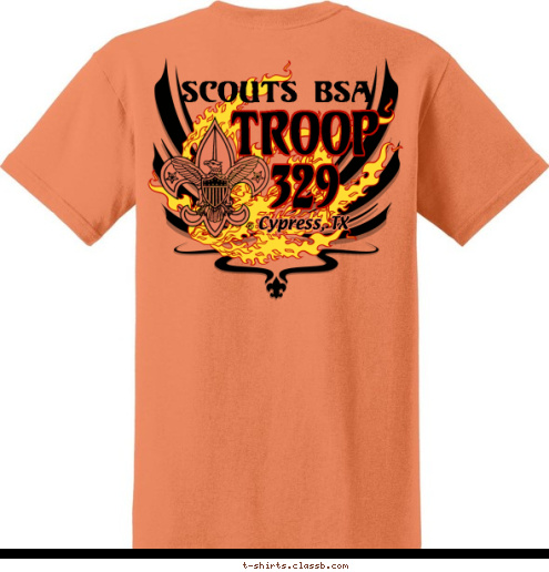 T-shirt Design Troop 329 Cypress