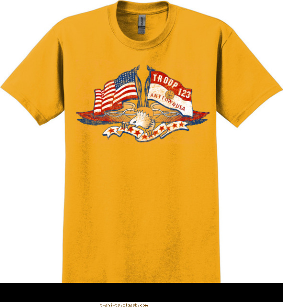 Americana Troop T-shirt Design